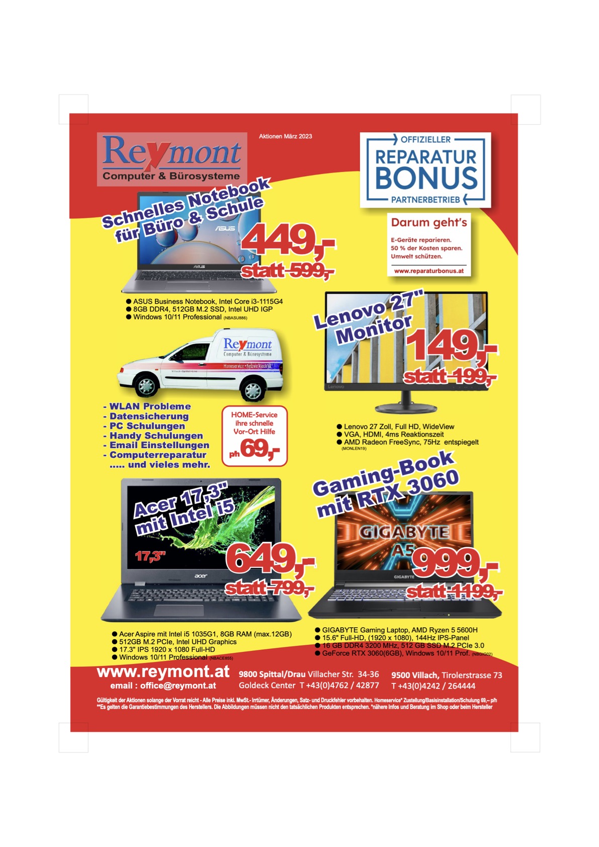 Angebot Reymont computer März 2023
